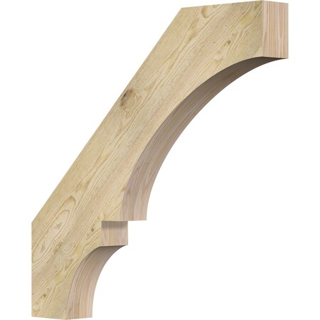 Ekena Millwork 4"W x 32"D x 32"H Balboa Rough Sawn Knee Brace, Douglas Fir BRC04X32X32BOA00RDF